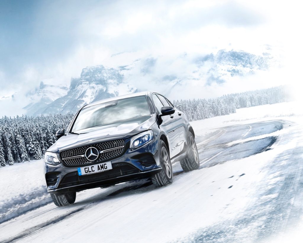 Mercedes-AMG GLC in snow