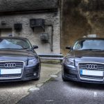 image showing two identical audi a6 cars to illustrate how car cloning works when you've had your number plate stolen
